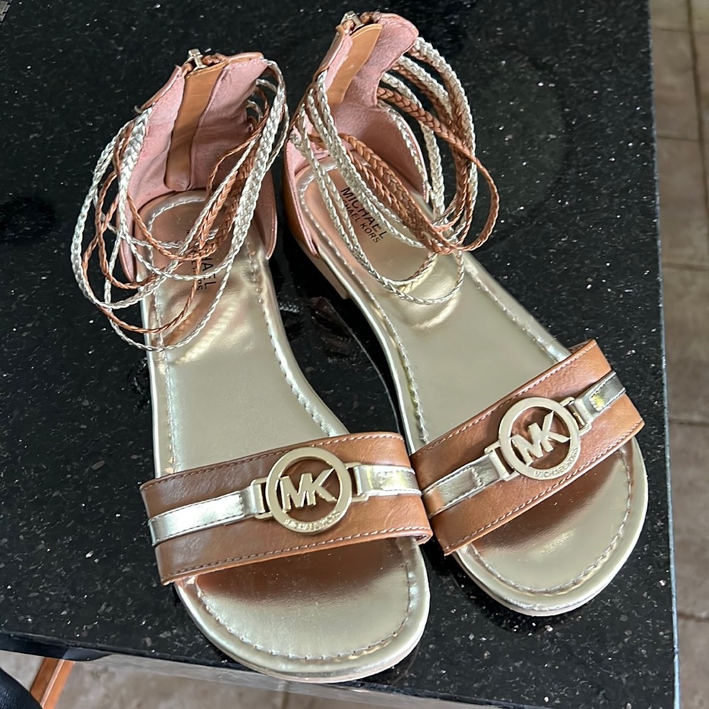 Michael Michael Kors Leather Sandals